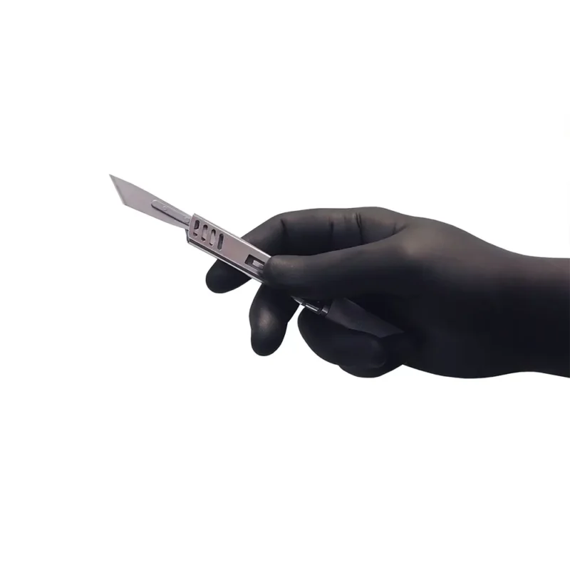 Rękawice easyCARE nitrile black ZARYS - XS - 100szt